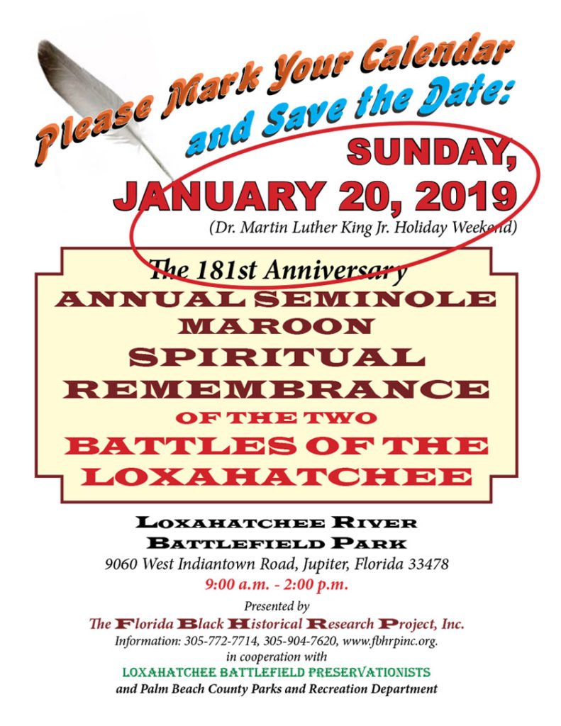 January 20, 2019 Annual Seminole Remembrance